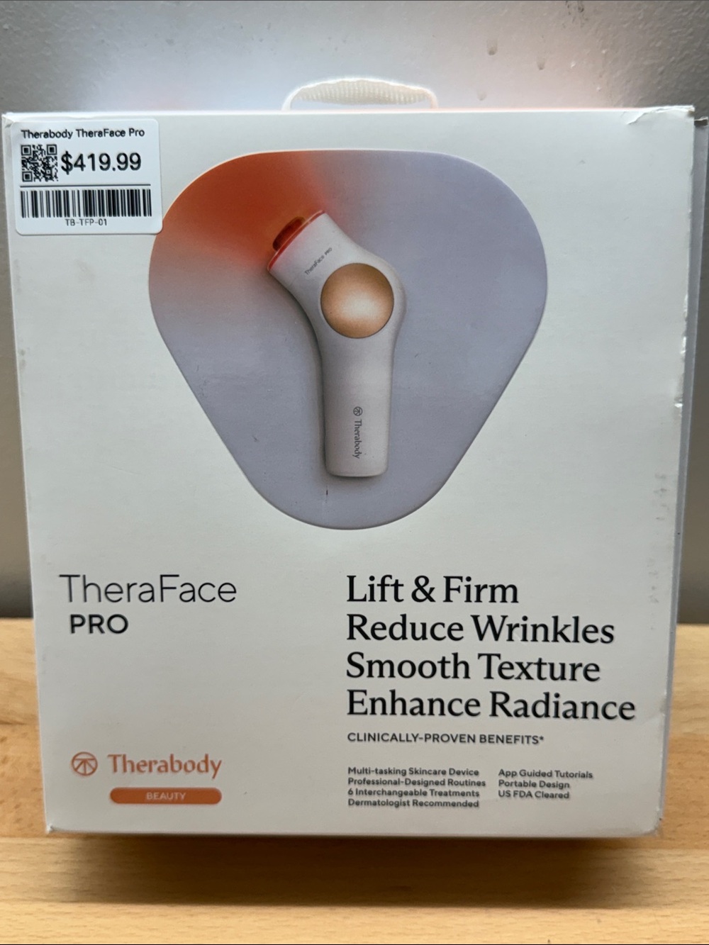 Therabody TheraFace PRO Facial Device - White with Rose Accent